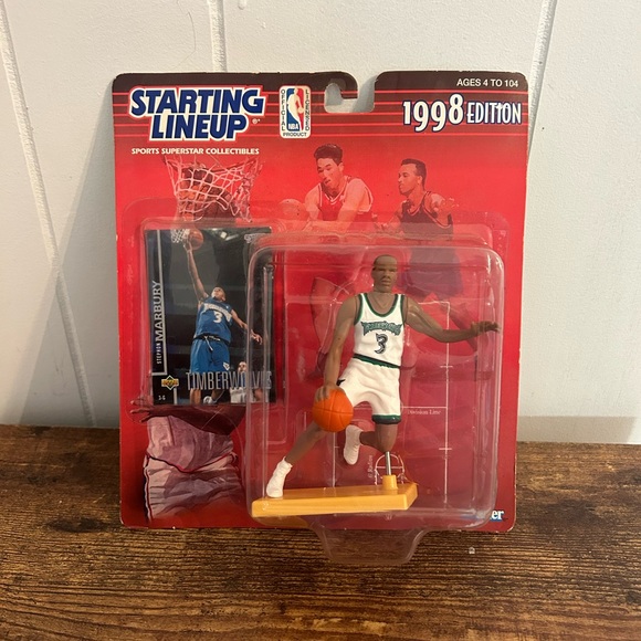 Other - Stephon Marbury‎ 1998 Edition Starting Lineup Timberwolves NBA Figurine And Card